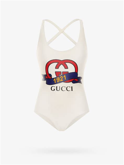 gucci one piece swimsuit white|Gucci bikini etsy.